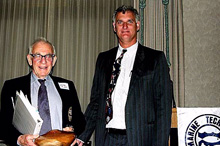 Brock Rosenthal with Walter Munk/SIO